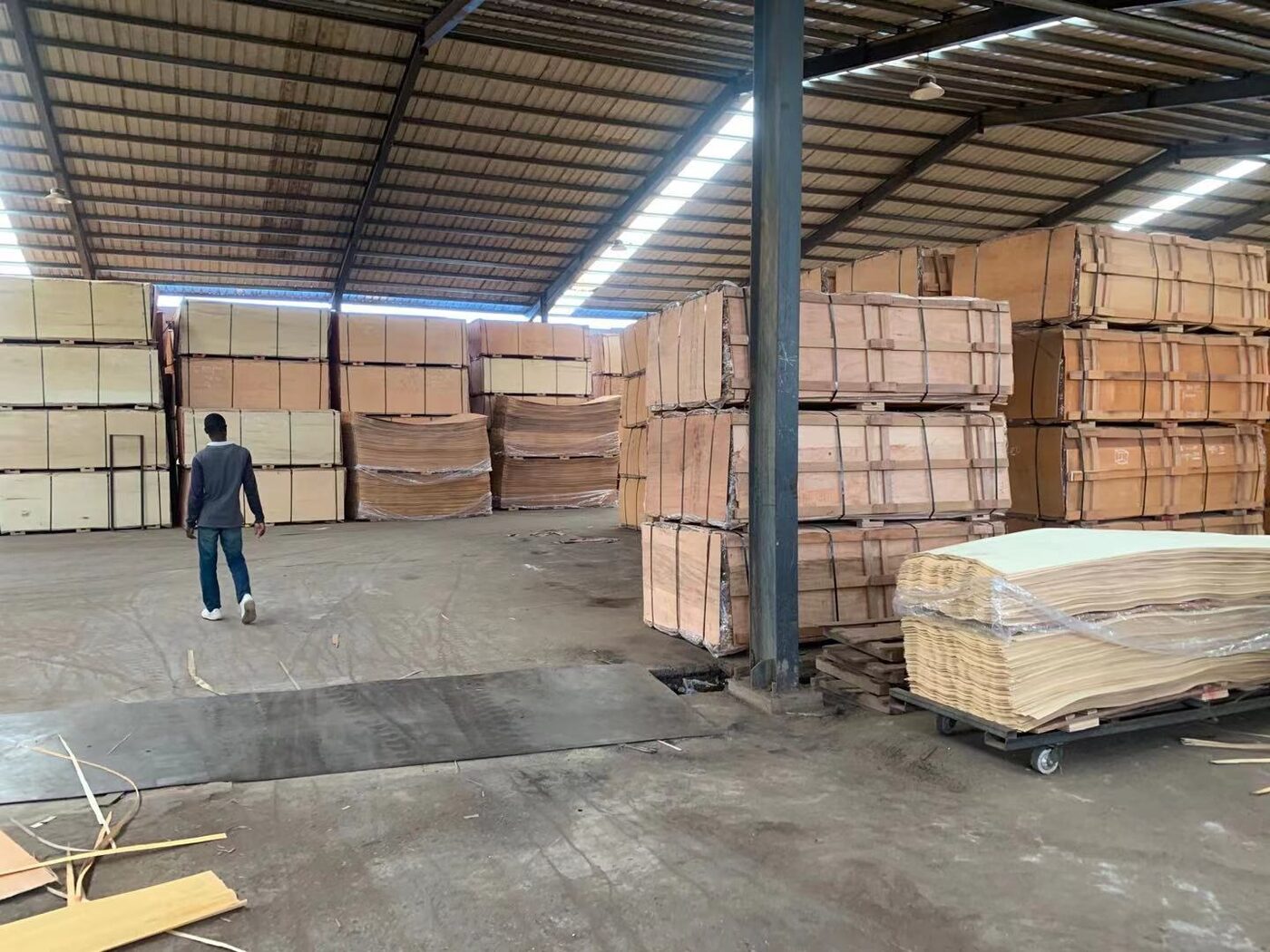 喀麦隆当地木材加工基地